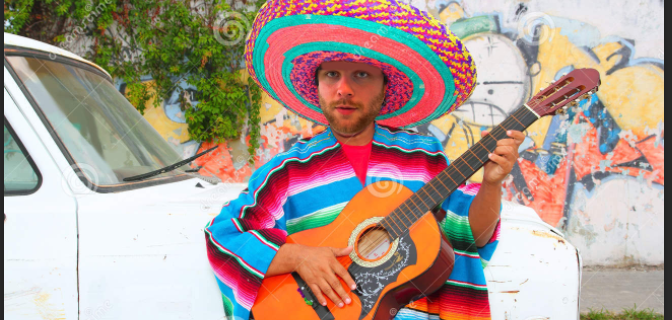 LatinoRob playing guitar